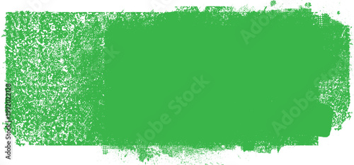 Grunge Handmade Eco Paint Roller . Organic Vector brush Strokes . Distressed banner . Green highlight markers. Paintbrush collection for ecology products . Dry border in Green. Bulge lines
