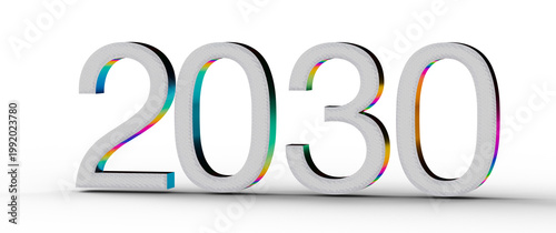 3D rendering of the year 20...