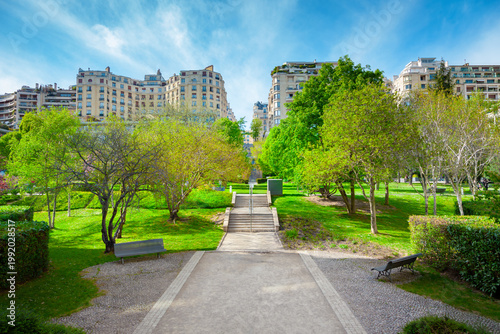 The Passy garden in Paris
