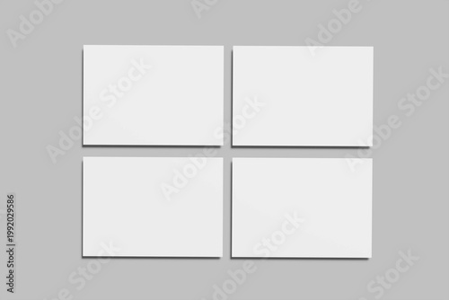 A5 Landscape Mockup Design Blank