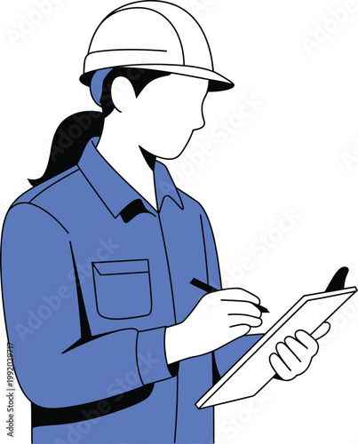 Businessman in suit holding smartphone and pen blue suit