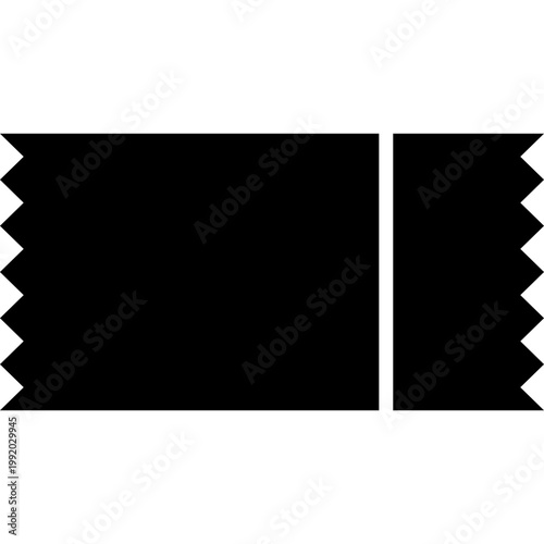 Ticket icon black event coupon symbol