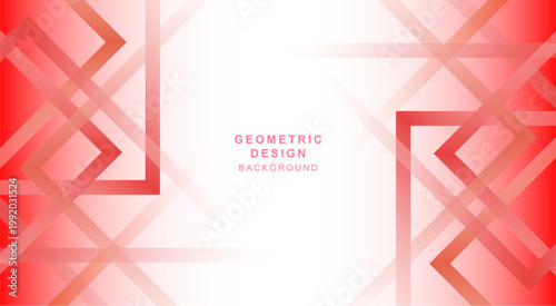 赤色のグラデーションで組み合わせた幾何学的な背景素材