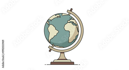 Globe on a stand desk accessory.