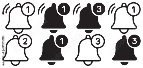 Muted notification bell icon for silent mode or do not disturb settings. vector illustration eps 10