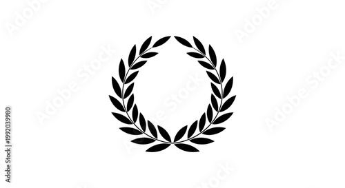 Laurel wreath symbol of achievement and honor.