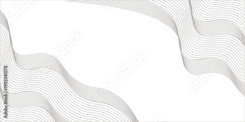 Abstract White Paper Cut Waves Background with Layered Soft Shadows