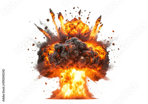 A vibrant autumn maple leaf with fiery orange and red hues