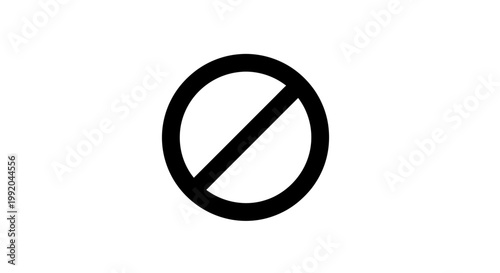 No symbol icon sign.