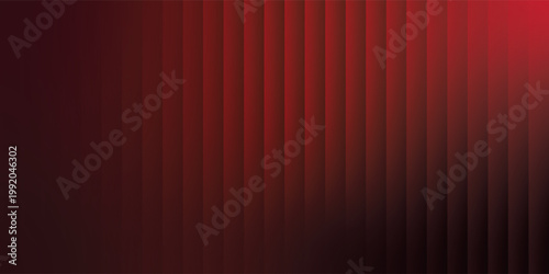 Gradien merah abstrak pink pada latar belakang hitam dengan garis-garis kaca mengkilap dan gelombang lembut, menciptakan abstrak sederhana yang terdistorsi