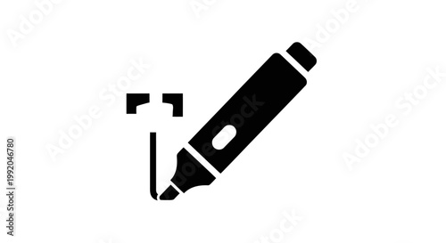 Black marker pen with tip marks.