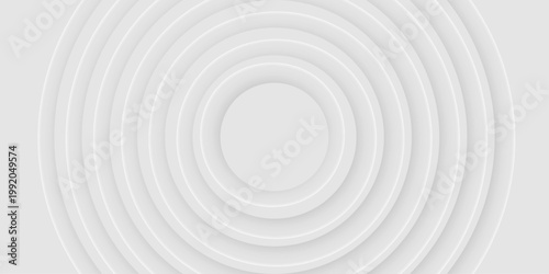 Abstract gray geometric modern circle background Neomorphs design. circle shape overlap design abstract Minimal style white neomorphism website banner, Vector business presentation background. 