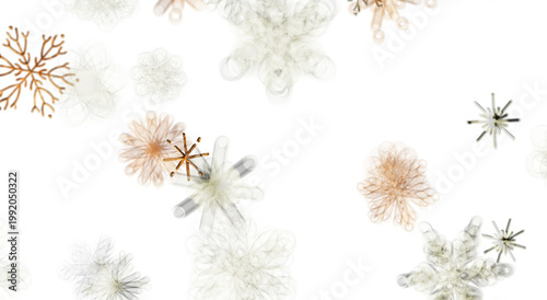 Abstract floral design with...