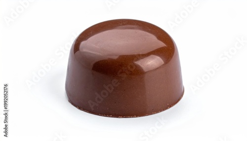 Delicious Chocolate Truffle - A Sweet Indulgence on White Background.