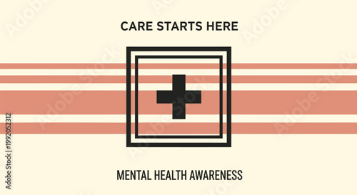 Mental health awareness, care, support, vector icons, symbols, mental wellness