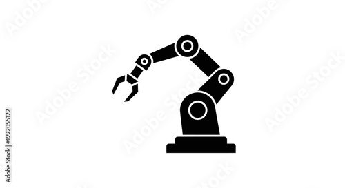 Industrial robotic arm machine technology.