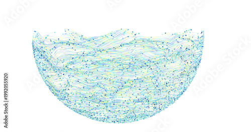 Abstract artwork showing a ...