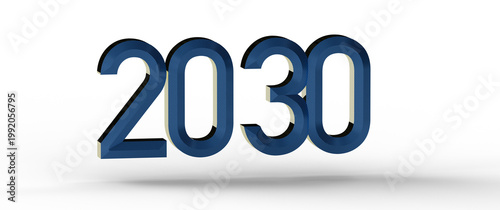 3D render of the year 2030,...