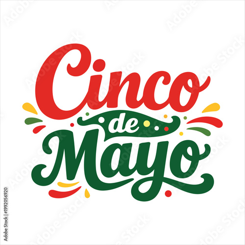 Cinco de Mayo Cute Logo Flat Vector Illustration