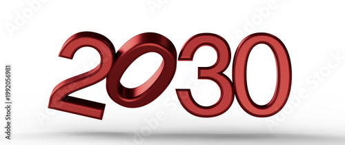 Bold red 3D rendering of th...