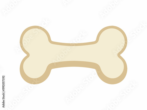 Vector illustration of a dog bone icon isolated on white background