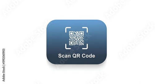 QR code scan button icon with blue gradient background