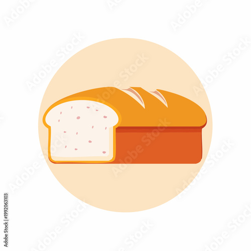 Loaf of Bread with a Slice Cut Out