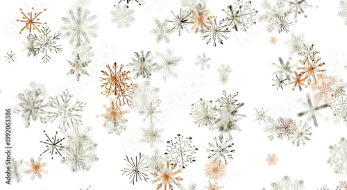 Decorative snowflake patter...