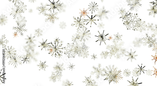 Abstract snowflake pattern ...