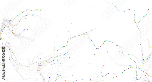 Abstract colorful particle ...