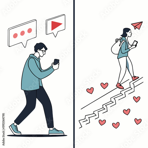 A cartoon illustration of a businessman and woman playing cards on an office table as a funny concept for work success