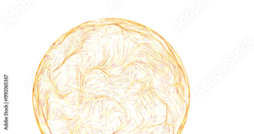 Abstract golden sphere illu...