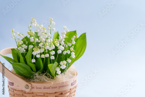 すずらんのフラワーバスケット
