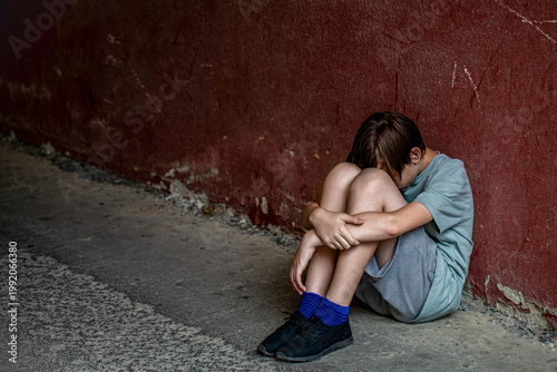 Εκτύπωση καμβά Educational school isolation and bullying concept
