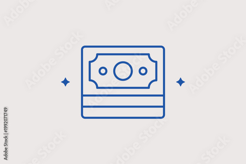 Stack of dollar bills icon for liquid cash reserves and paper money transactions. Solid Vector Illustration for physical currency exchange services and business cash flow reports.
