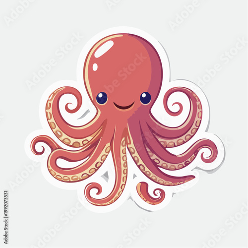 Cute Cartoon Octopus