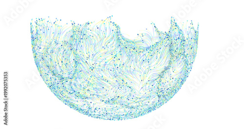 Abstract artwork featuring ...