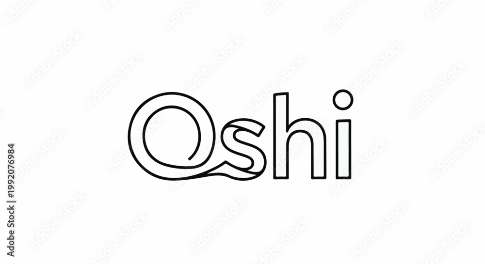 Obraz premium Stylized black and white text with a unique artistic font