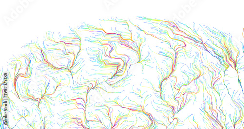 Abstract image with colorfu...