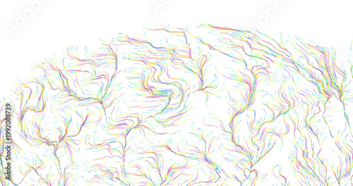 Abstract artwork featuring ...