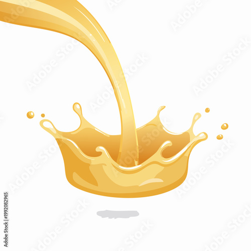 Orange juice splash