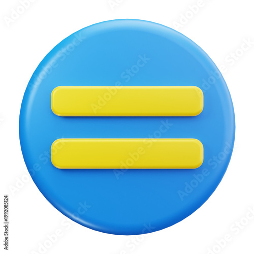 Cuadro en lienzo equal 3d icon