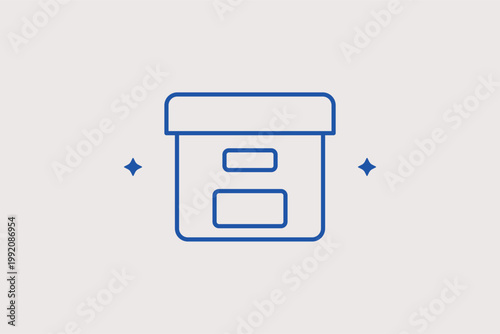 Secure ballot or suggestion box icon for corporate voting and anonymous feedback. Interactive Vector Illustration for shareholder voting portals and employee engagement surveys.