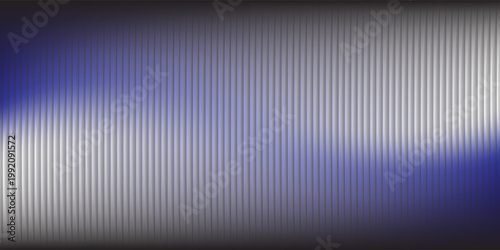 Abstract vertical blue light bar pattern background with glowing cyan center, creating a vibrant digital sound wave or equalizer effect, isolated on