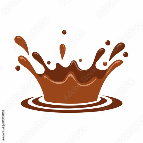 Chocolate splash illustration