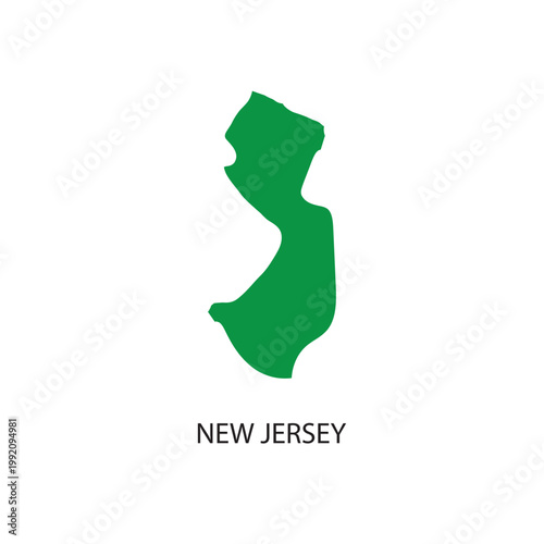 New Jersey Outline Map Illustration - A Graphic Representation of the Garden State