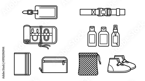 Travel essentials luggage tag belt organizer toiletries and more