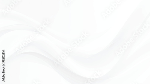 White wavy abstract background with smooth curves and light shades