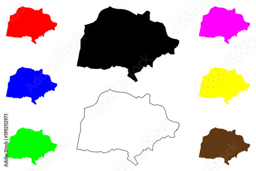 Sale city (United Kingdom of Great Britain and Northern Ireland, UK, England) map vector illustration, scribble sketch Sale map