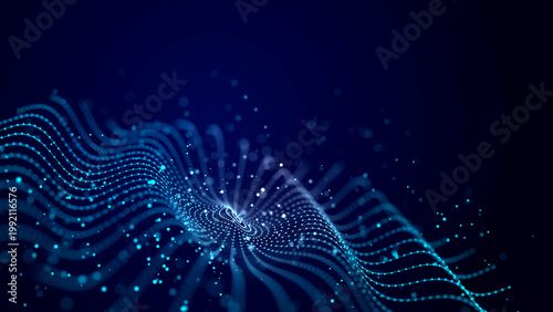 Photos Abstract digital network of cyberspace